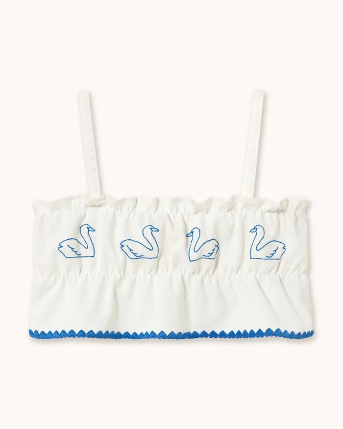Tinycottons SWANS BOWS Keten Çocuk Üstü