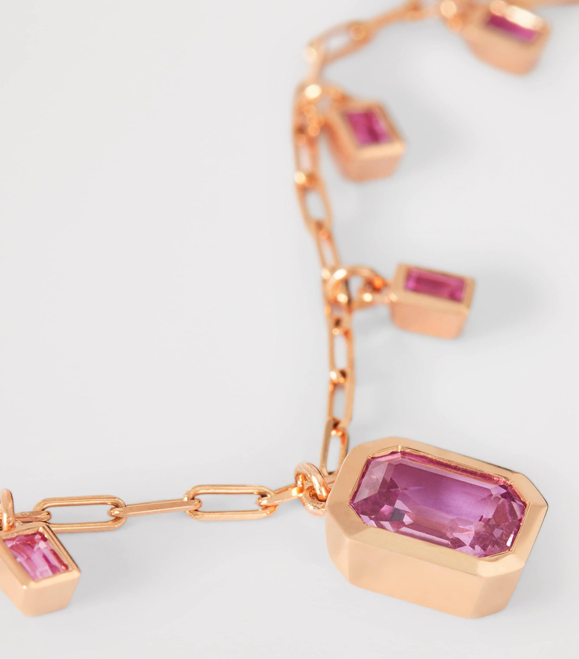 Rose Gold and Sapphire Illusion Choker