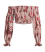 L'Agence Multi Graciela Off-The-Shoulder Smocked Top