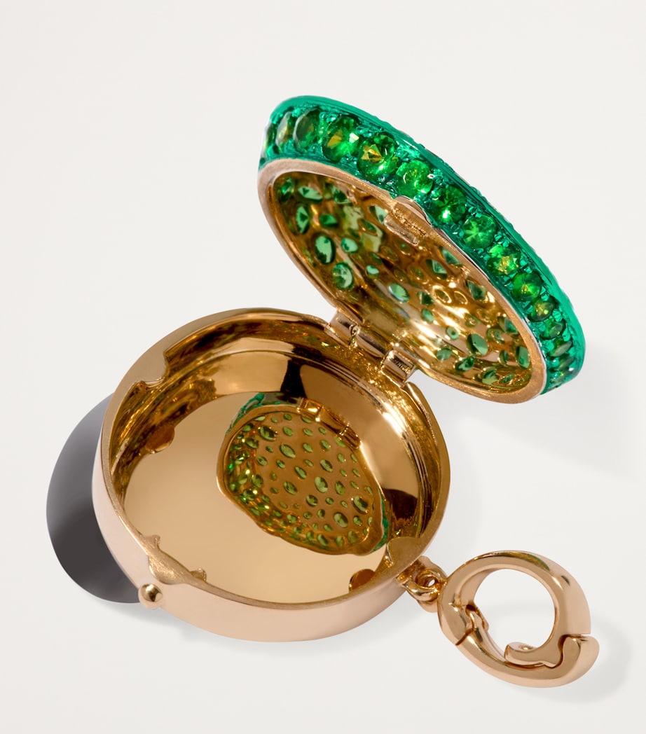 Annoushka x Harrods Yellow Gold and Tsavorite My Life In Charms Doorman's Cap Locket Charm