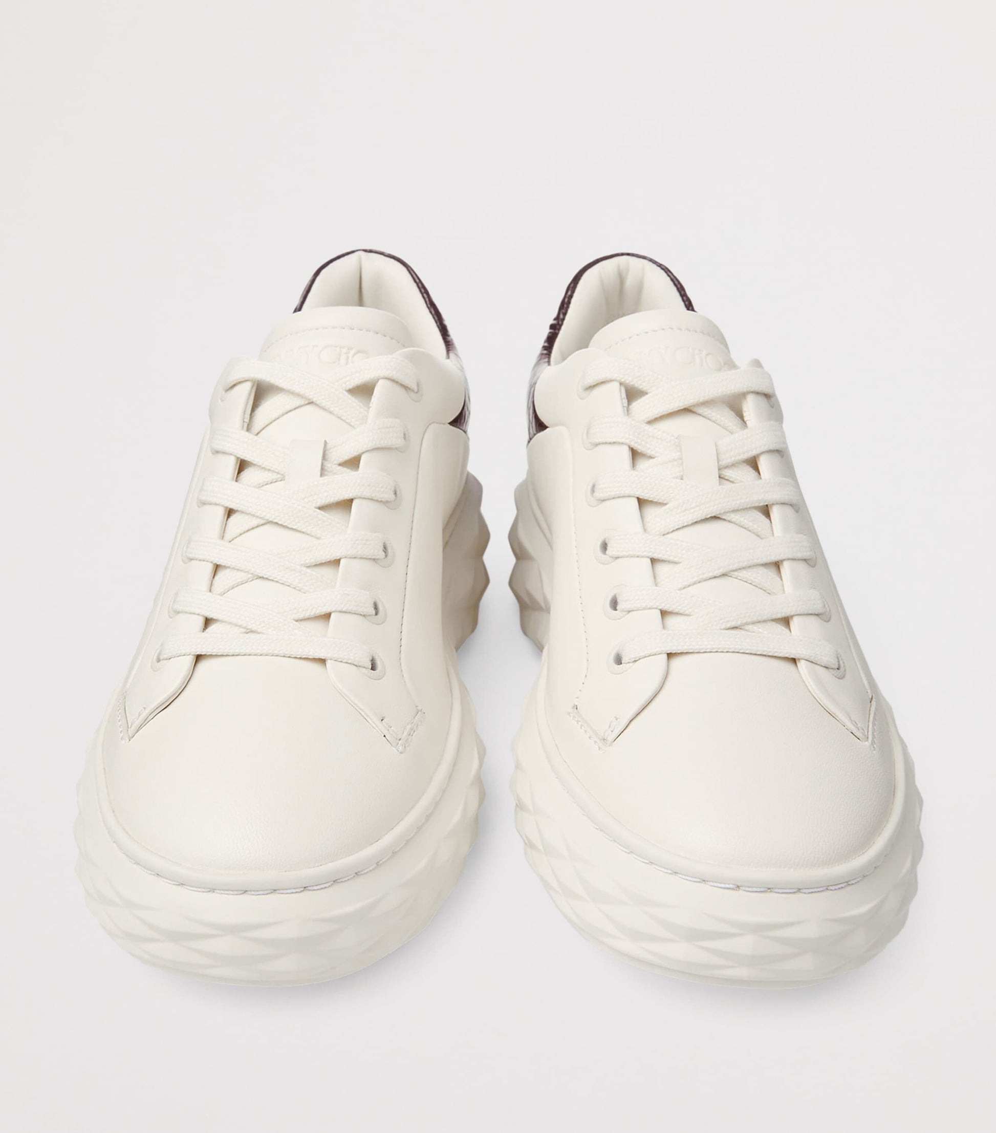 Ivory Diamond Maxi Leather Sneakers