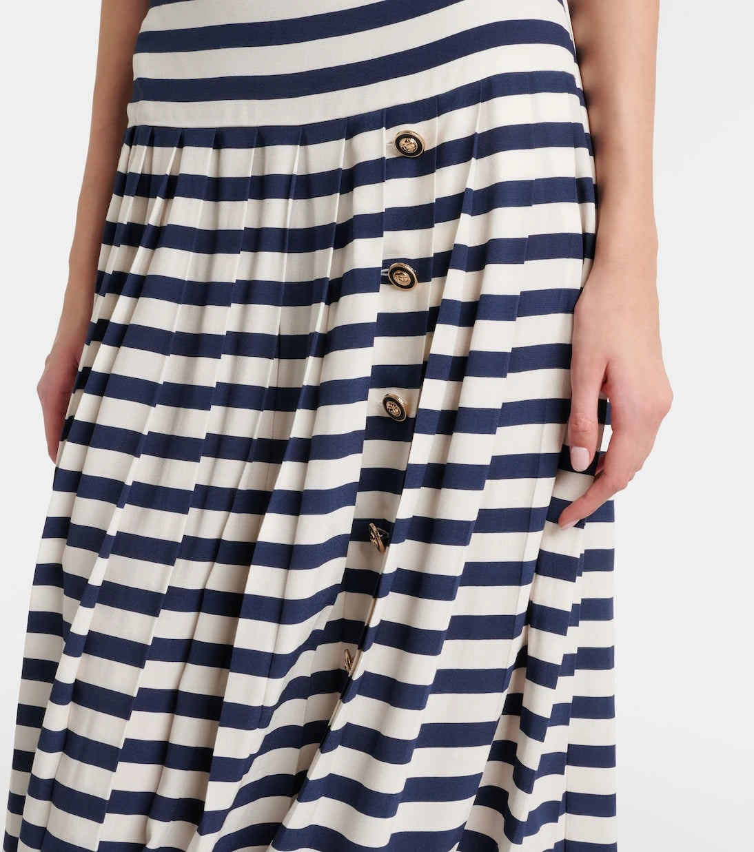 Rixo - Lea striped midi skirt
