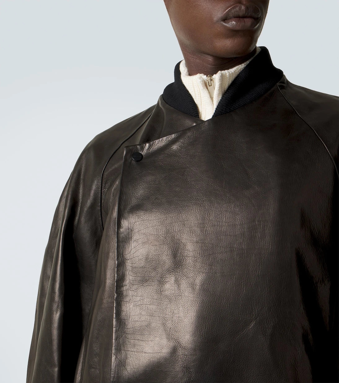 Fear of God - Deri bomber ceket