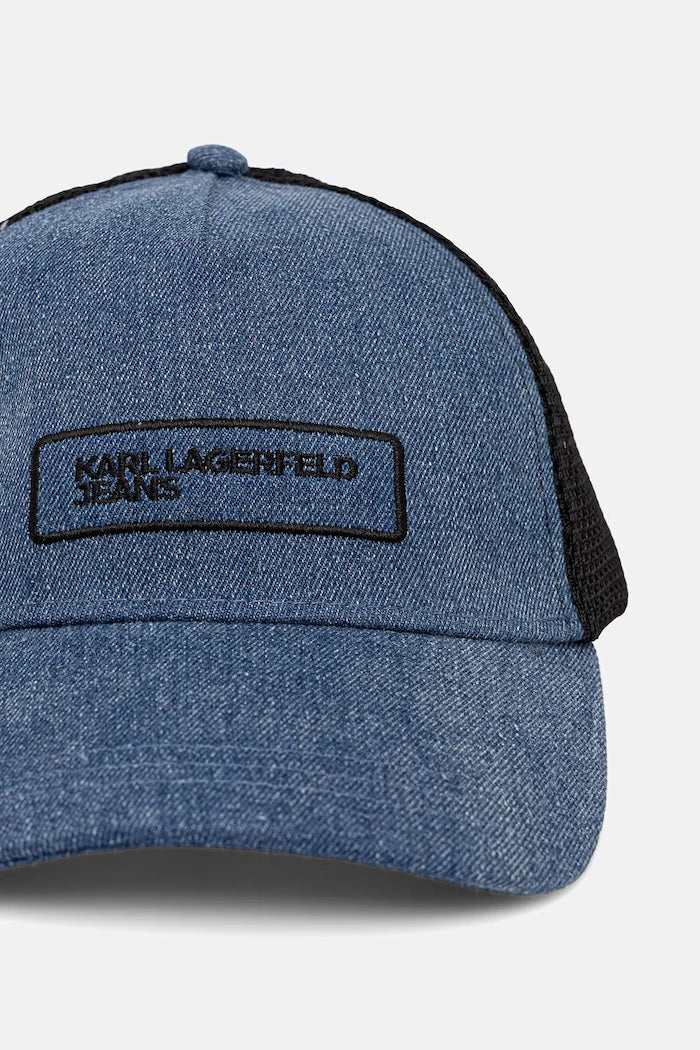 Karl Lagerfeld Jeans şapka trucker kadın pamuklu