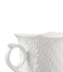 Meissen Wave Relief Coffee Cup and Saucer