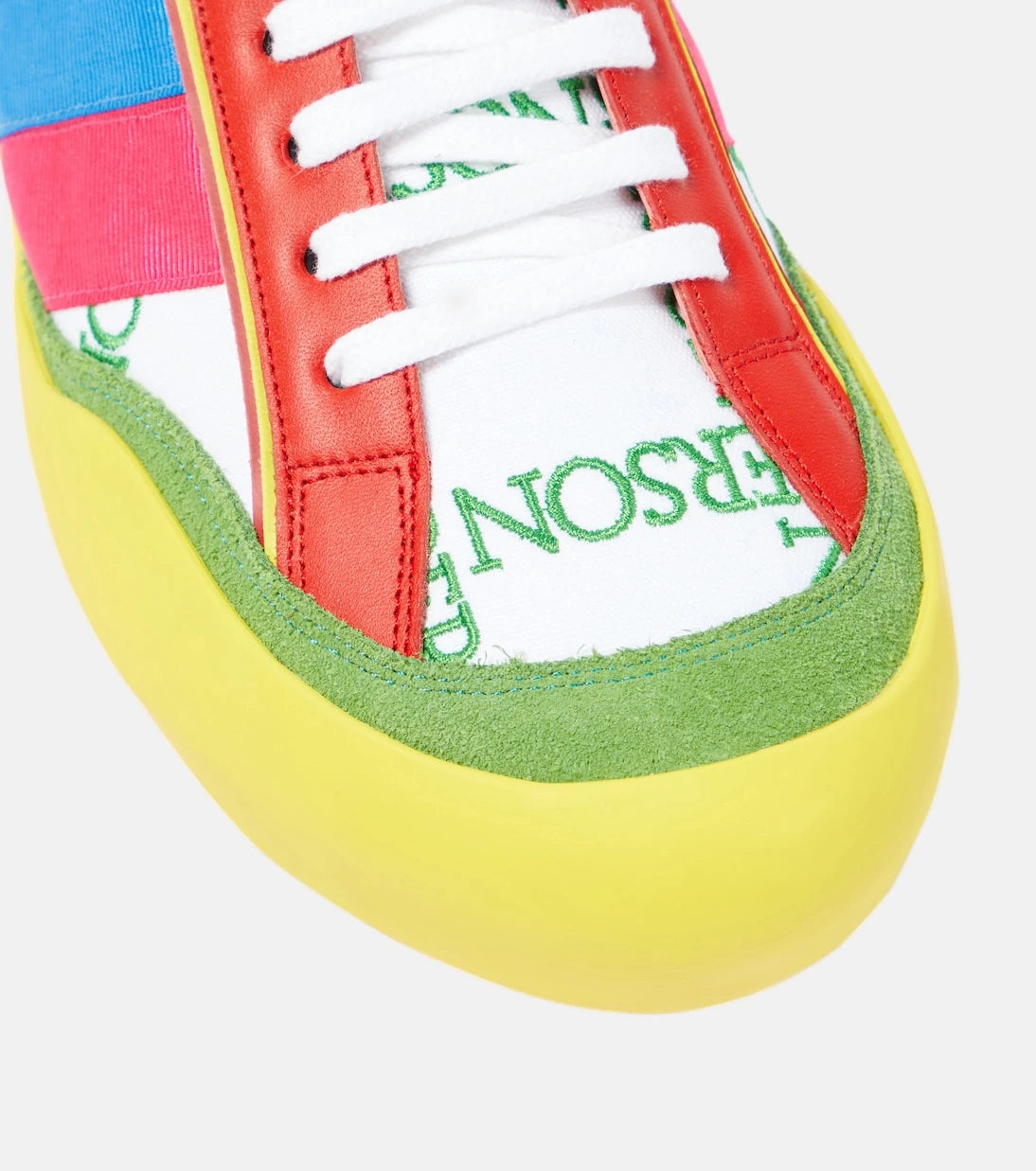 JW Anderson - Bubble colorblocked canvas sneakers