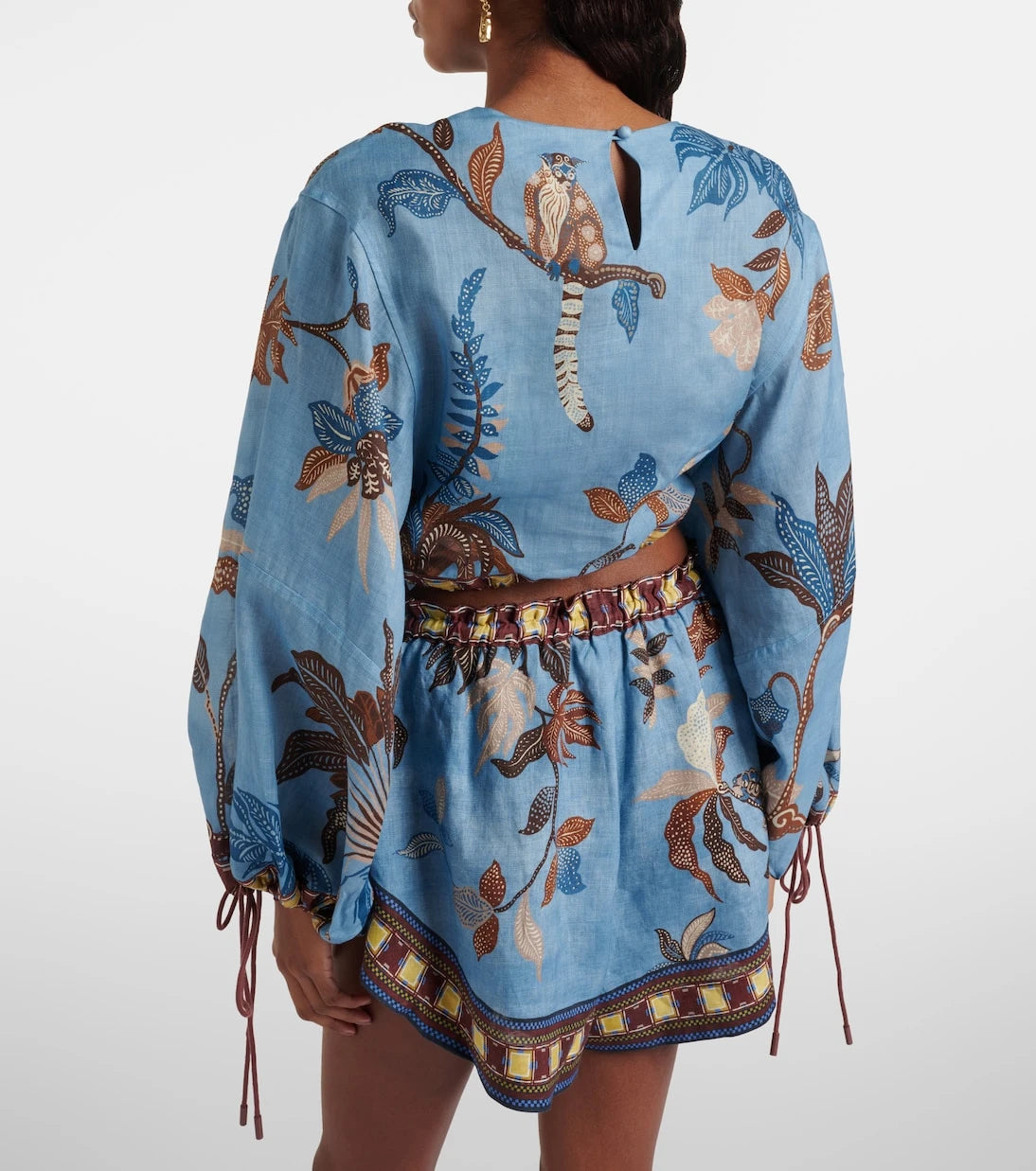 Alémais - Georgie cropped printed top