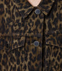 Brown Leopard Print Willow Denim Jacket
