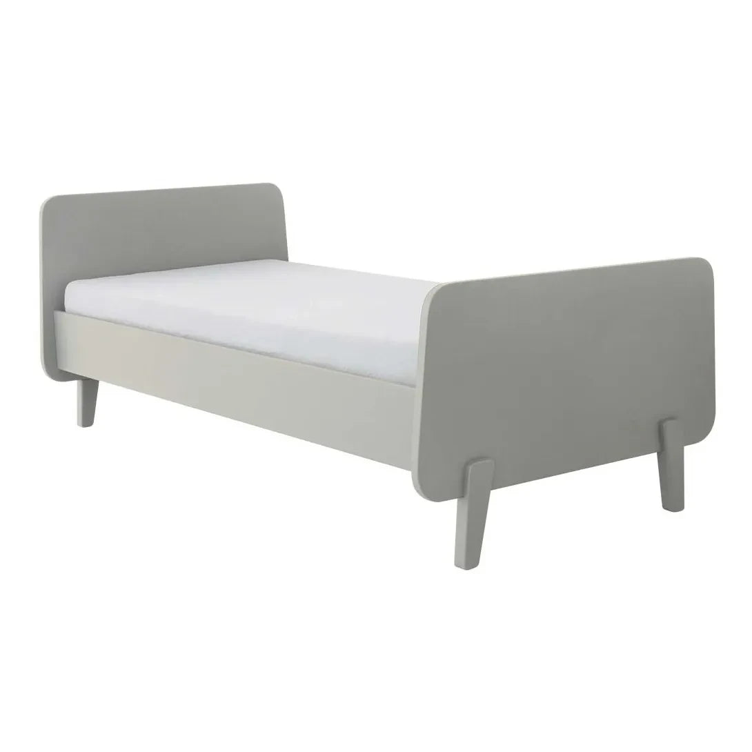 Laurette - MM 190x90 cm bed - light grey | Grey