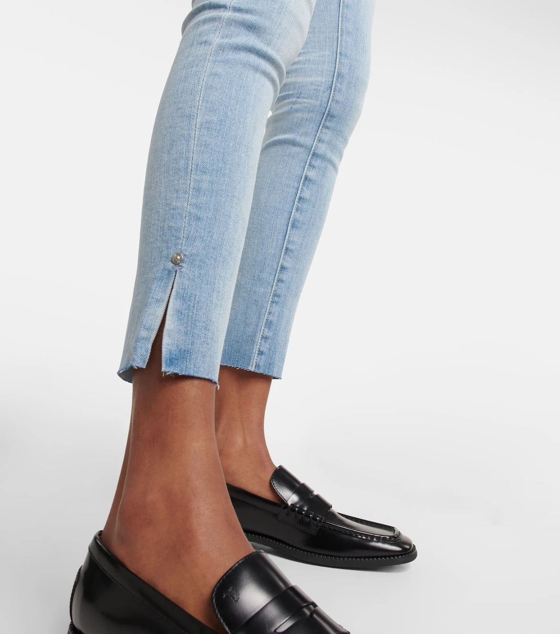 AG Jeans - Split cuff skinny jeans
