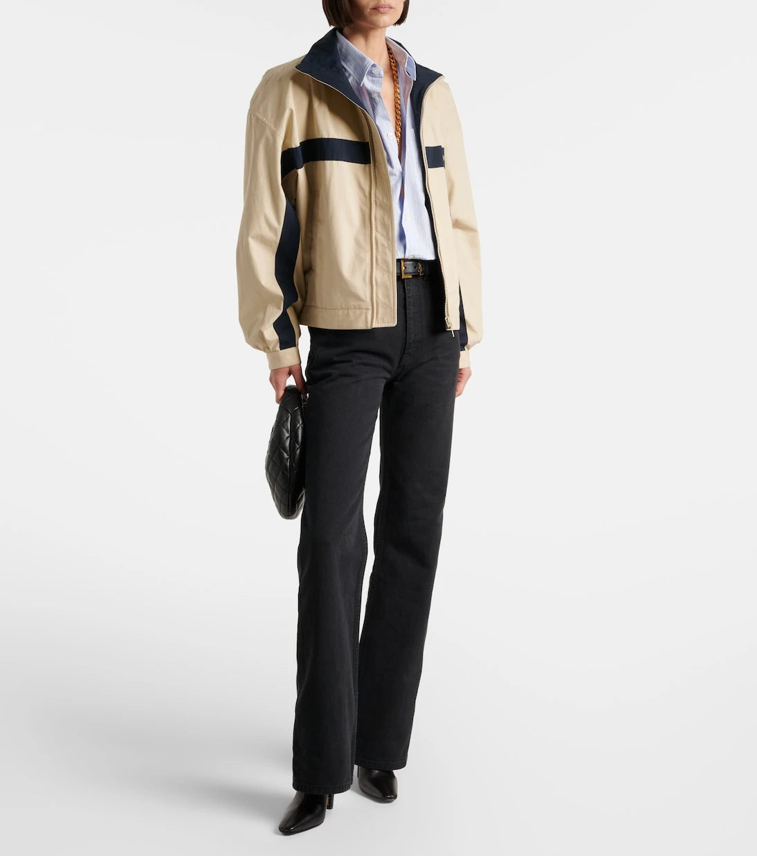 Saint Laurent - Striped cotton poplin shirt