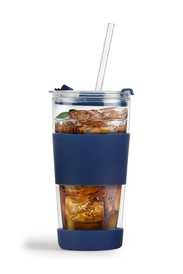 Термочаша със сламка Vialli Design Fuori 600 ml