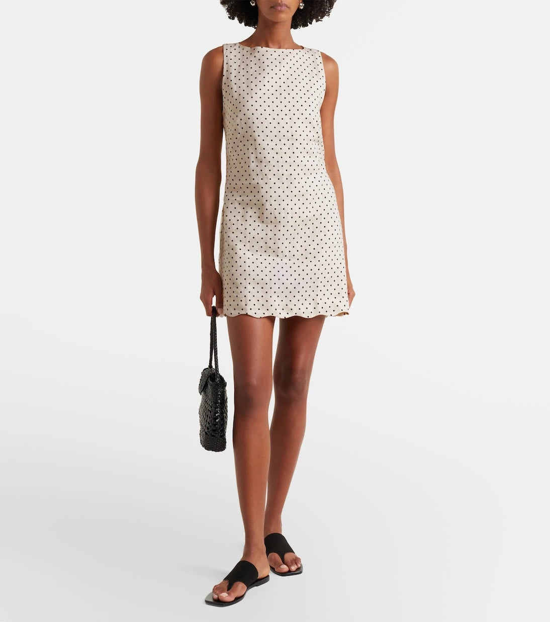 Faithfull - Iria polka-dot linen minidress