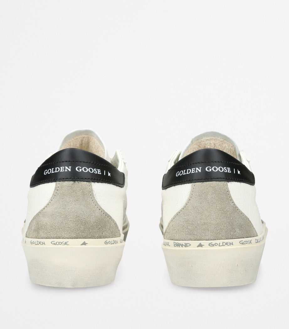 White Leather Hi Star Sneakers