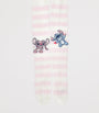 Monnalisa x Disney Cotton-Blend Striped Stitch Tights PANNA+FAIRYTALE