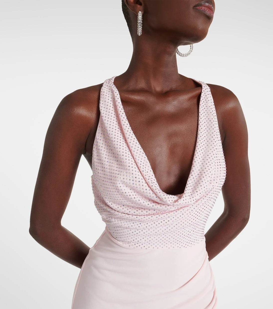 David Koma - Crystal-embellished midi dress