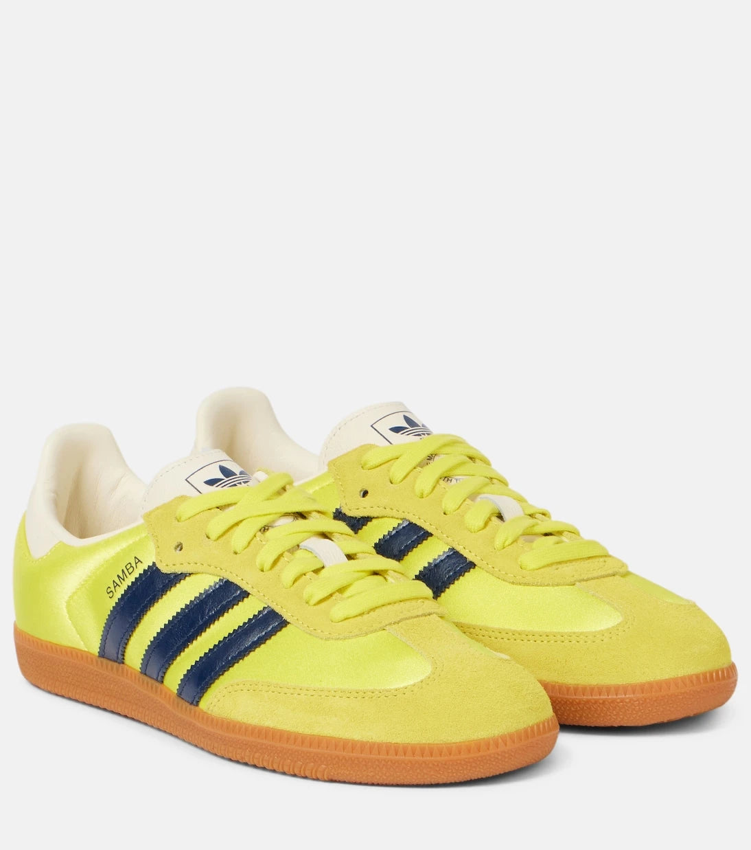Adidas - Samba OG suede-trimmed satin sneakers