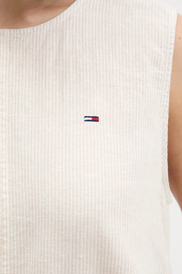 Tommy Jeans блуза дамска с лен