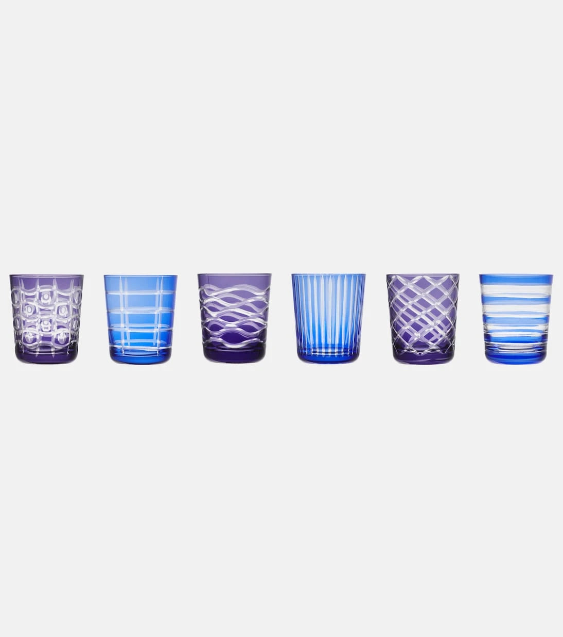 Polspotten - Cobalt set of 6 Tumblers
