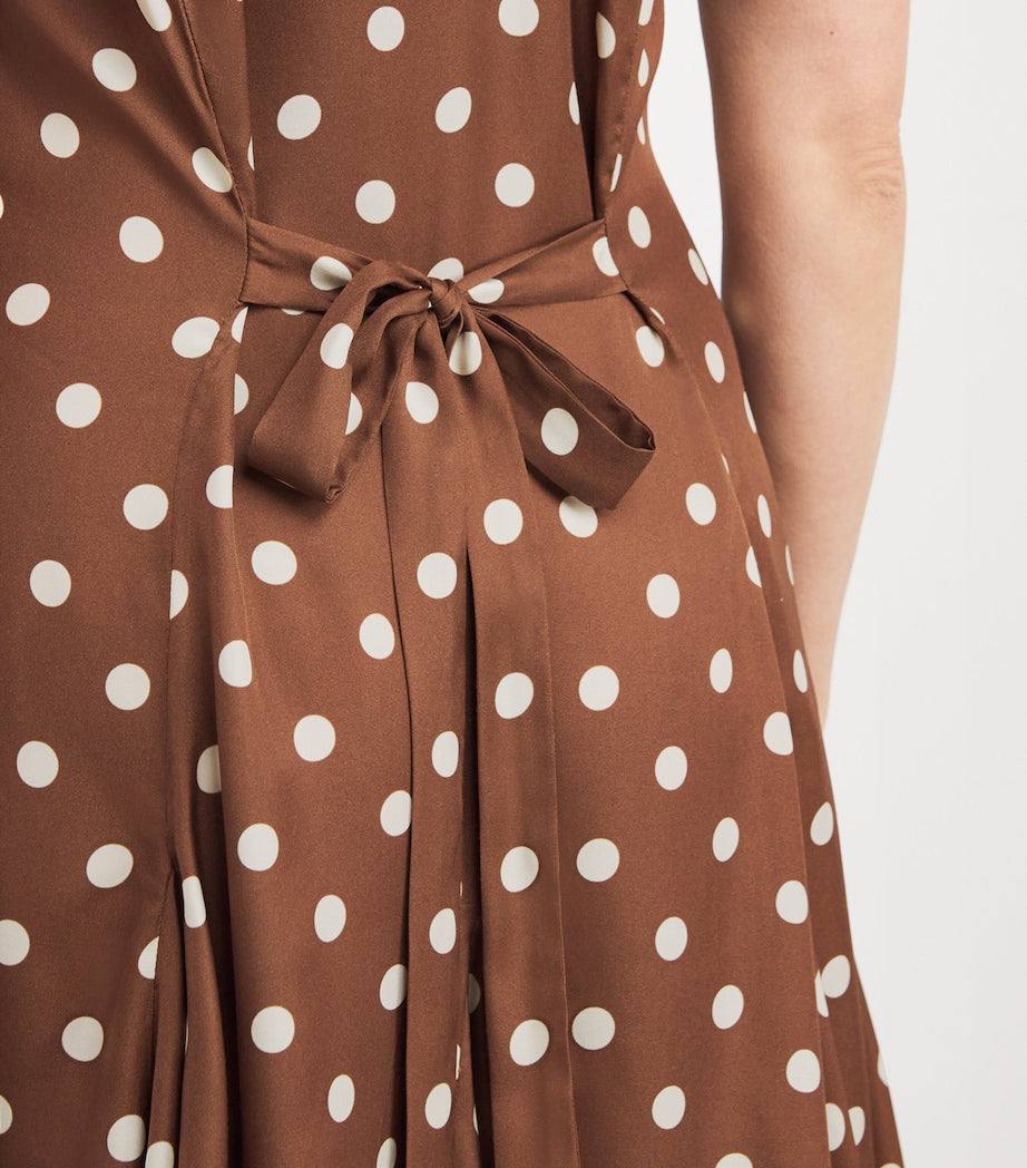 DÔEN Multi Silk-Blend Satin Aubrey Mini Dress