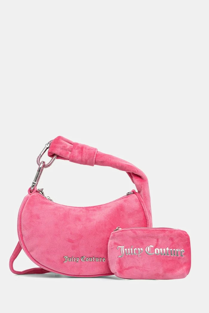 Juicy Couture kadife kadın hobo çanta Blossom