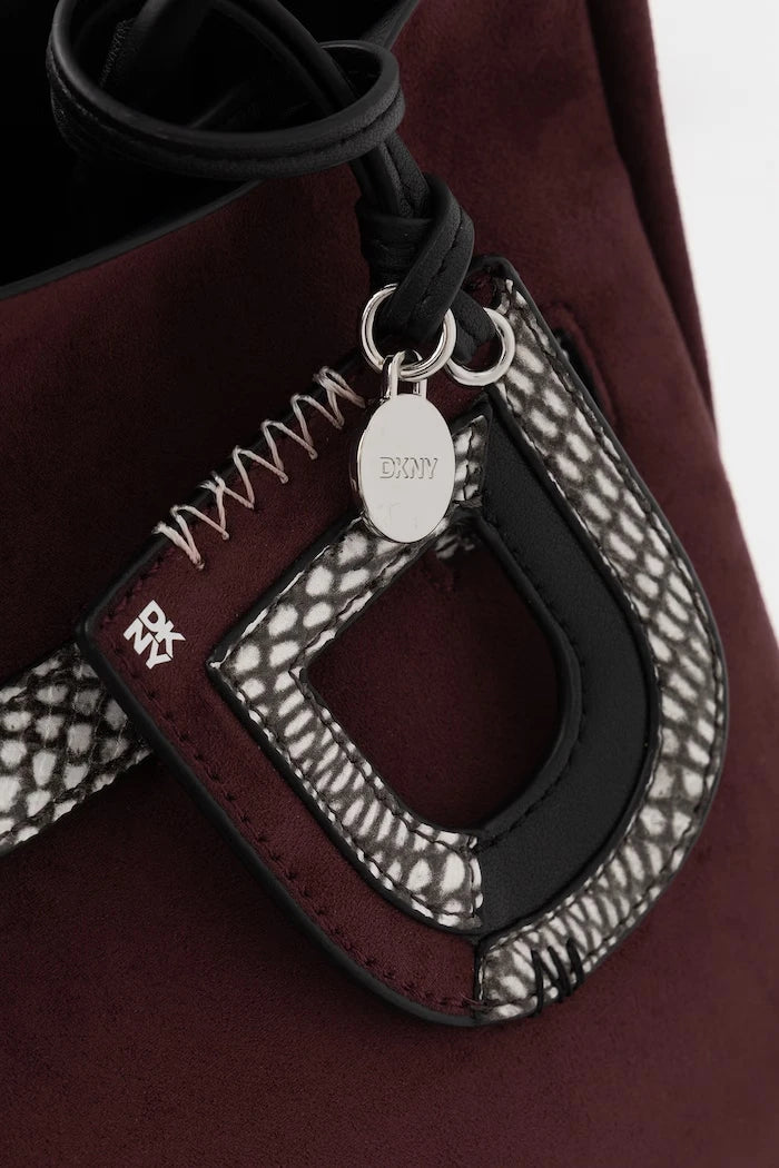 DKNY BRYAR kadın süet görünümlü shopping çanta