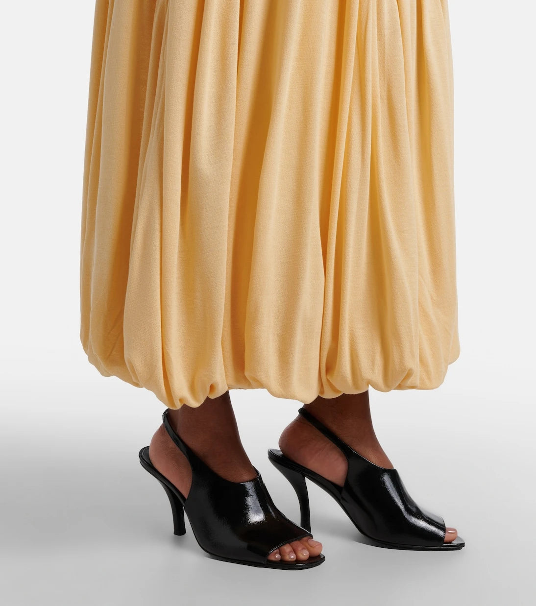 Toteme - Gathered jersey midi skirt