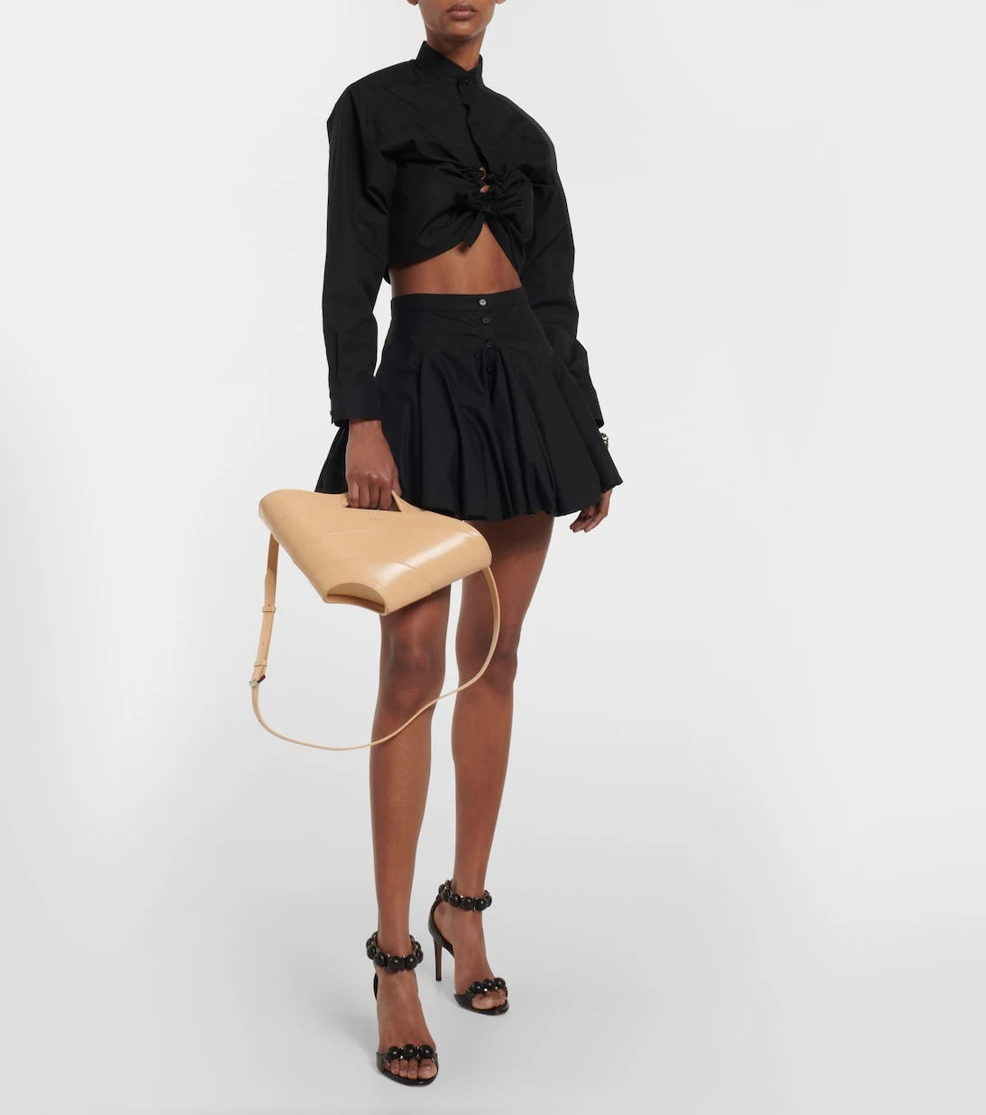 Alaïa - Khaima Small leather tote bag
