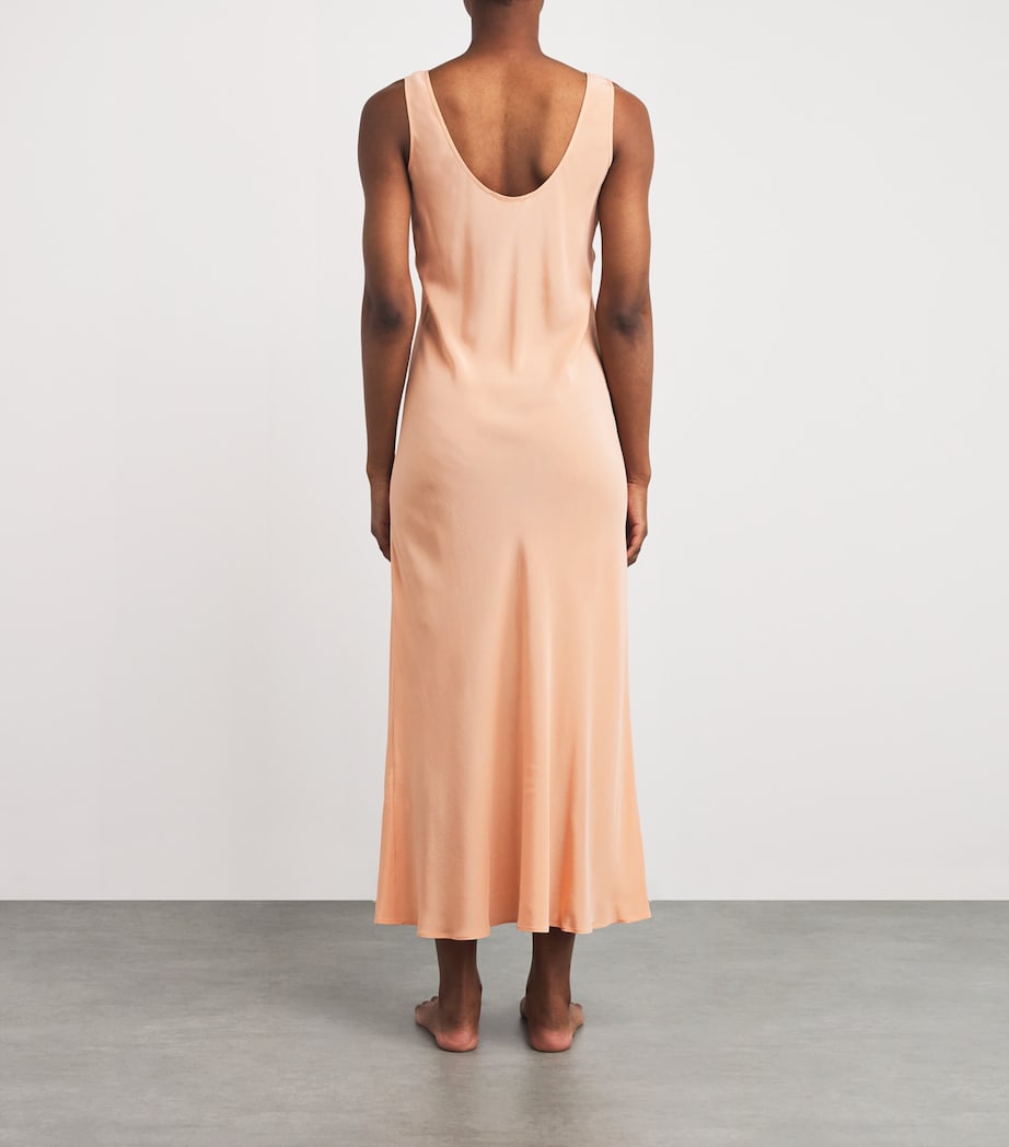 Orange Silk Dali Nightdress