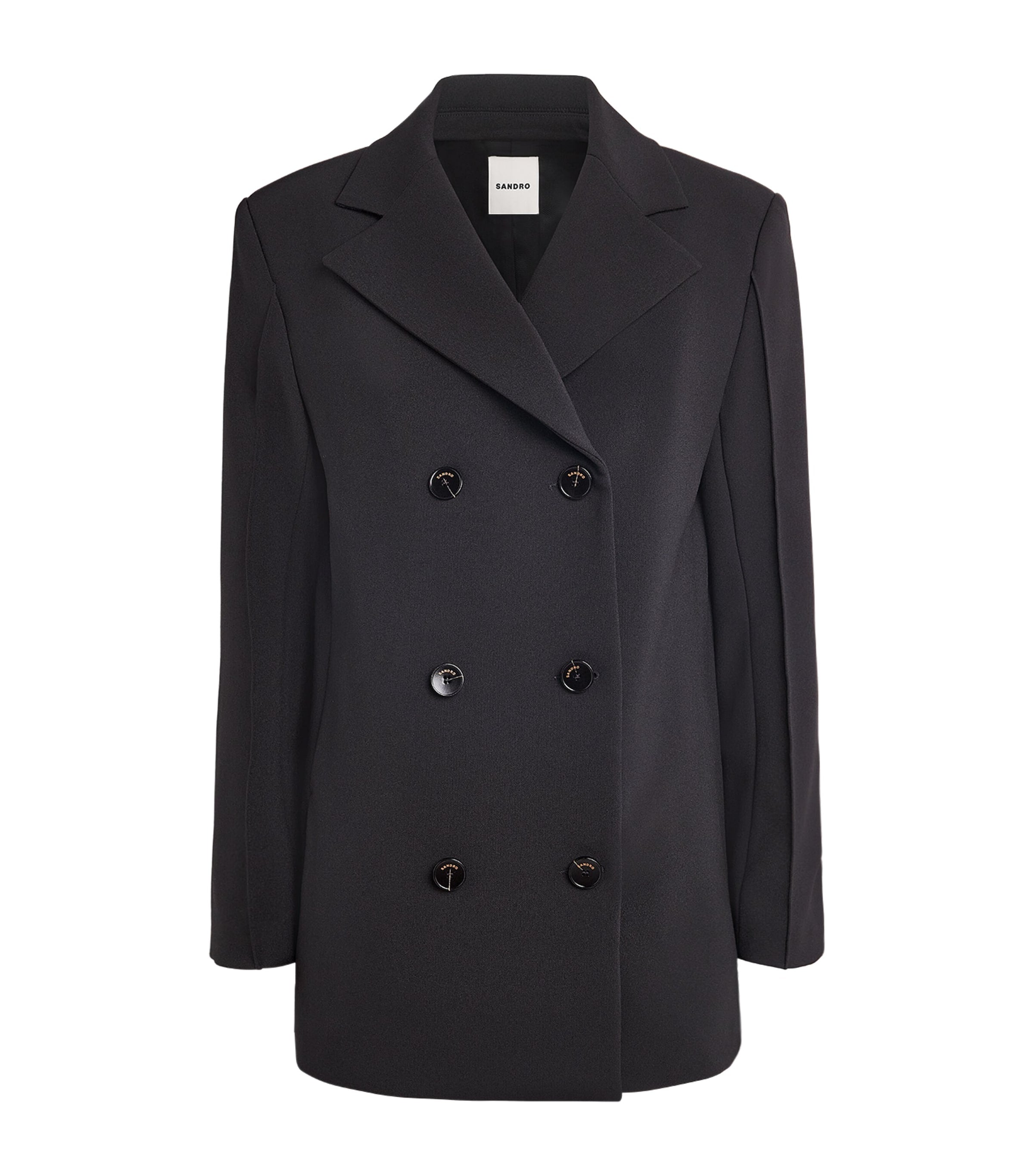 Black Double-Breasted Blazer