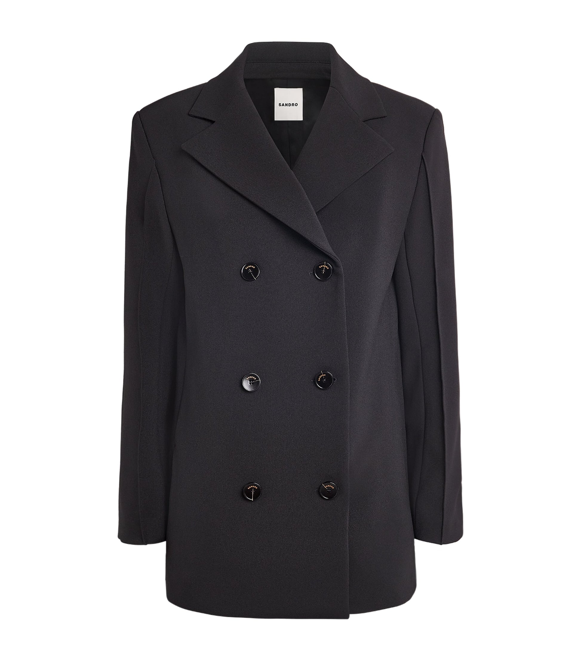 Black Double-Breasted Blazer