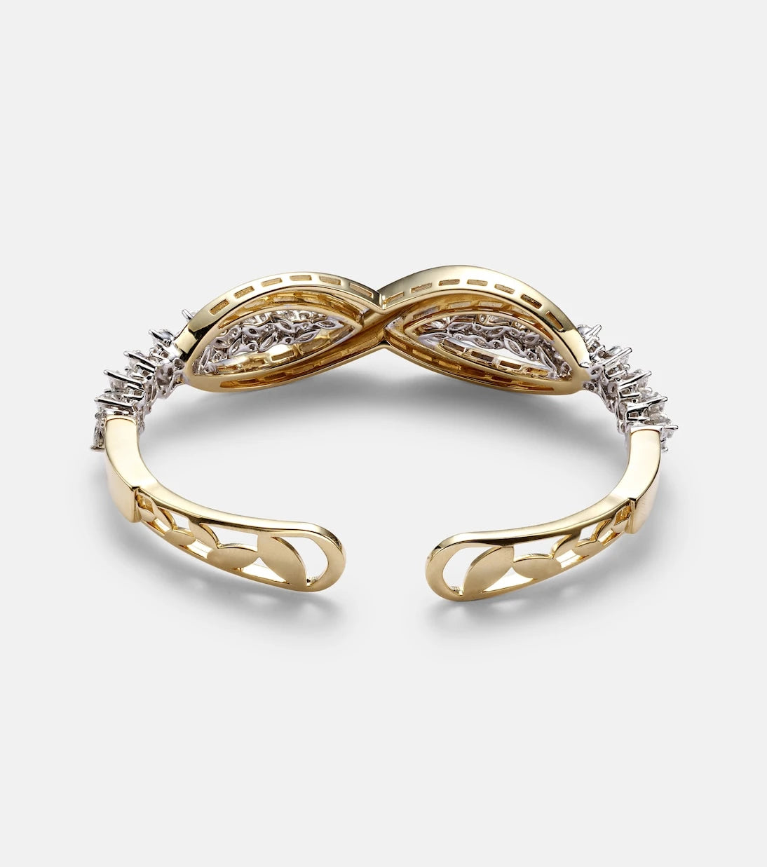 Yeprem - Golden Strada 18kt gold bangle with diamonds