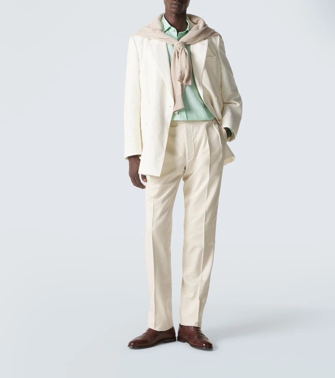 Ralph Lauren Purple Label - Gregory silk tapered pants