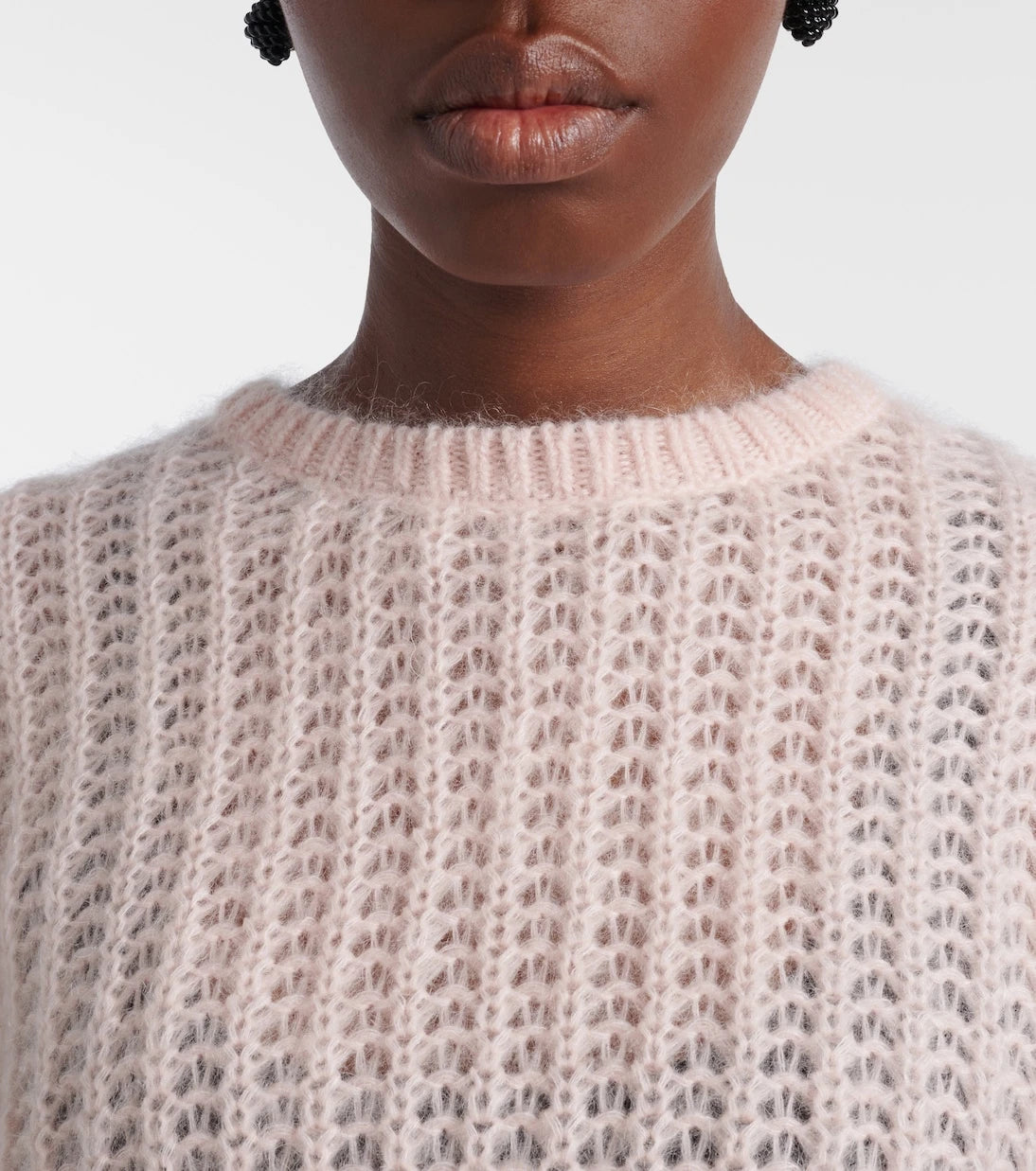 Toteme - Open-knit oversized mohair-blend sweater