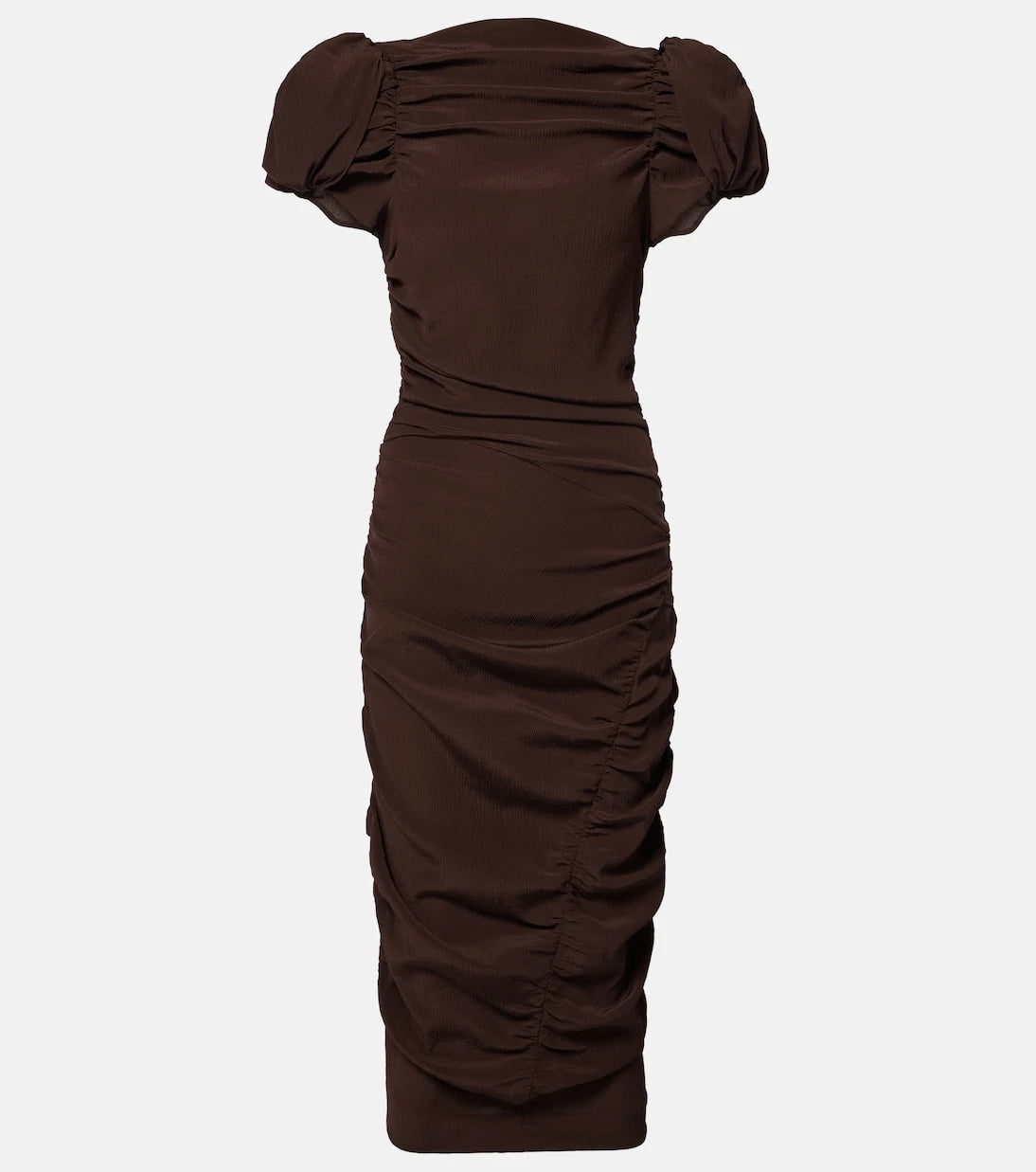 Magda Butrym - Puff-sleeve silk midi dress