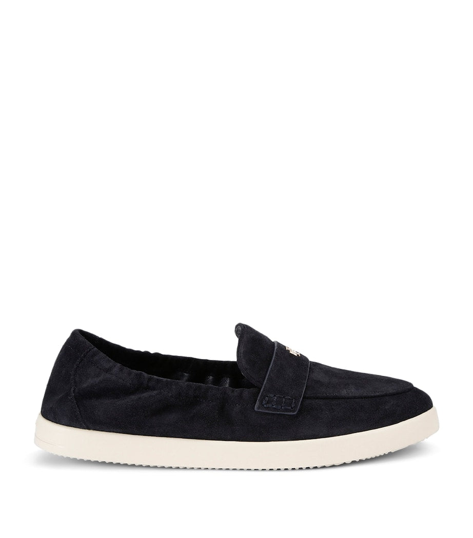 Tory Burch Navy Suede Ballet Sport Loafers