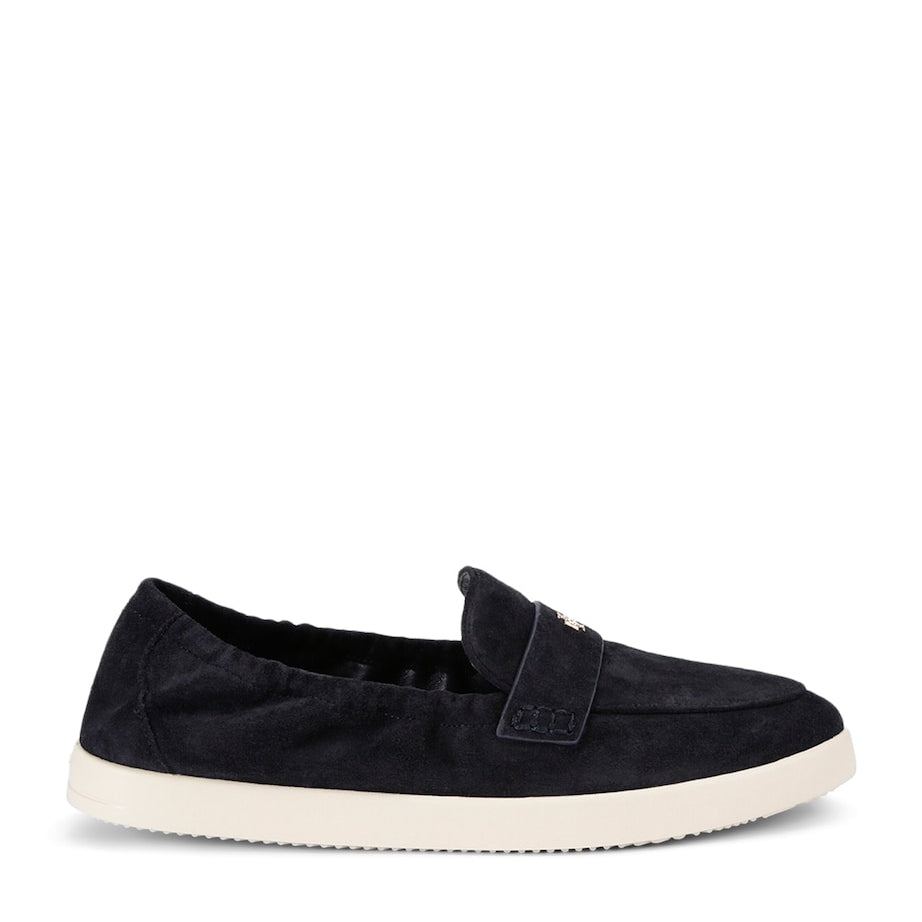 Tory Burch Navy Suede Ballet Sport Loafers