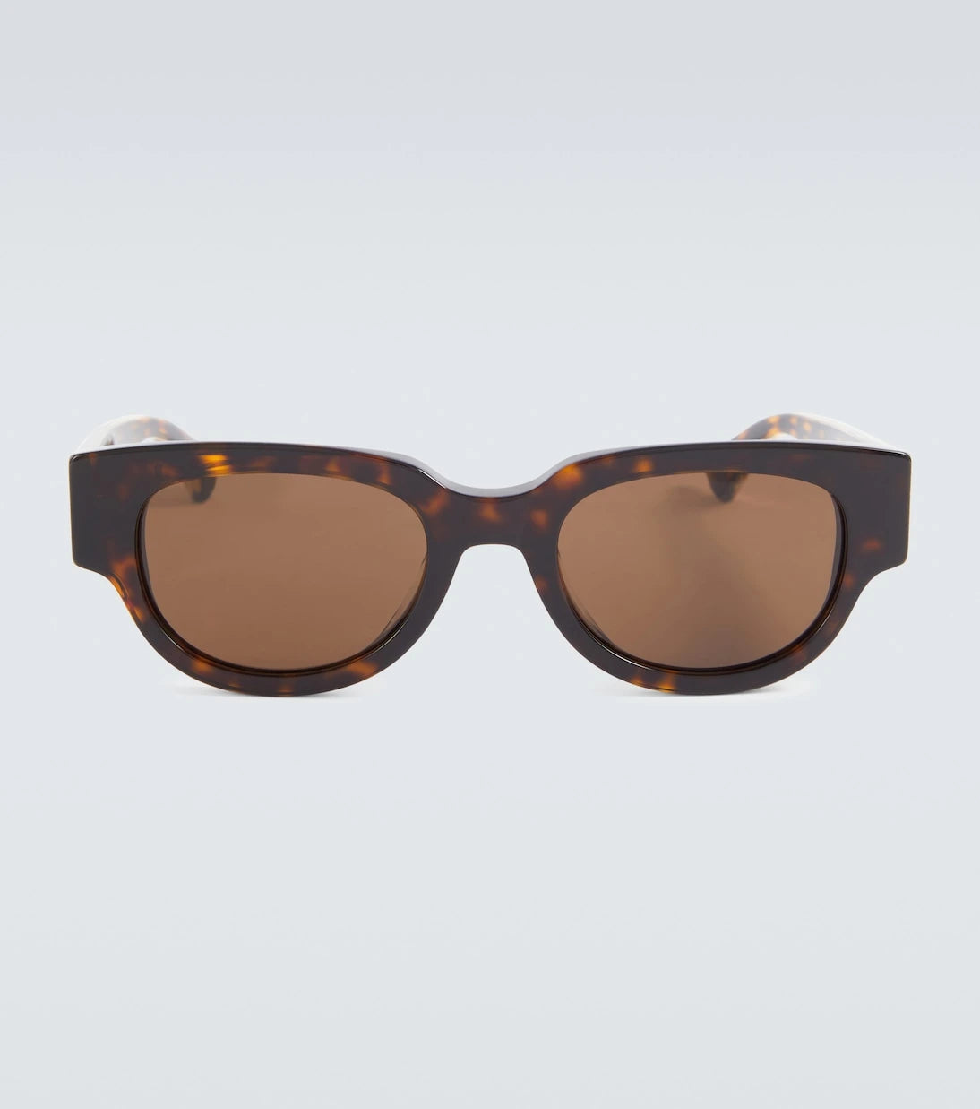 Bottega Veneta - Tortoiseshell oval sunglasses