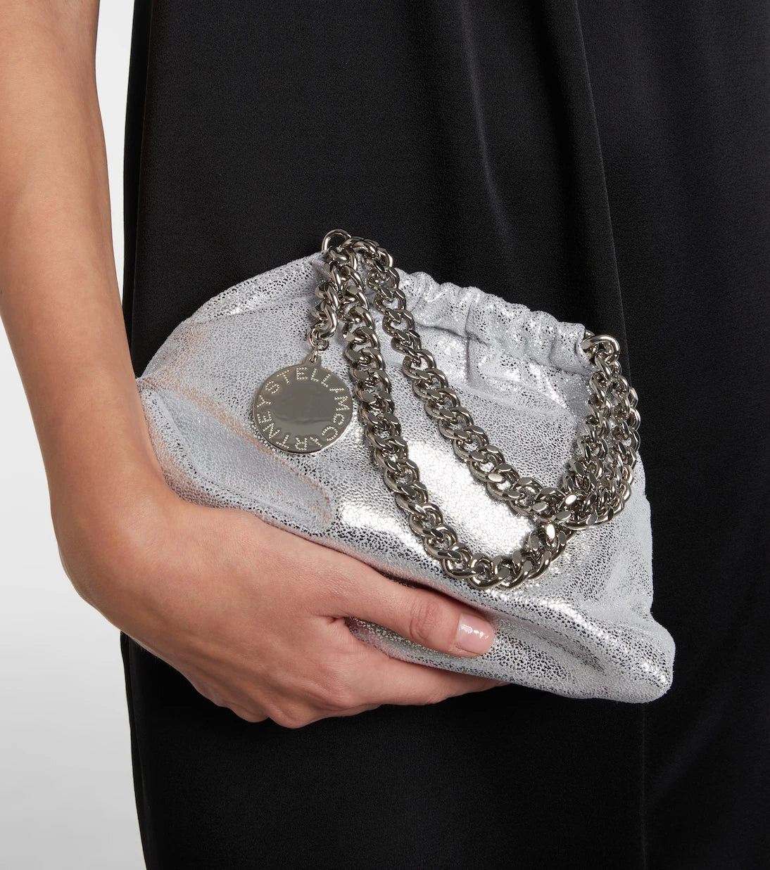 Stella McCartney - Falabella Small metallic tote bag