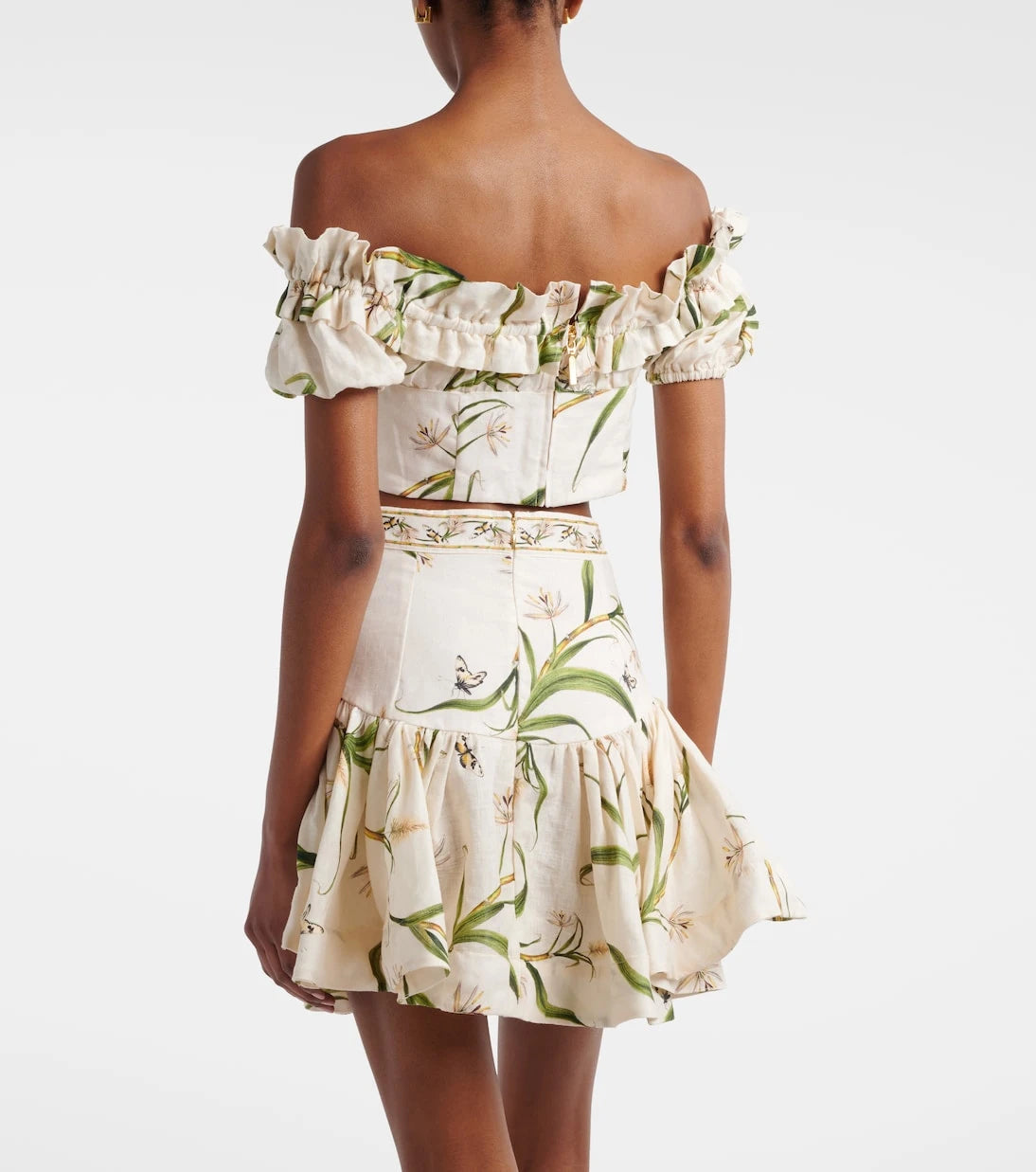 Agua by Agua Bendita - Pimienta printed linen top