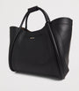 Black Small Leather Marine Top-Handle Bag