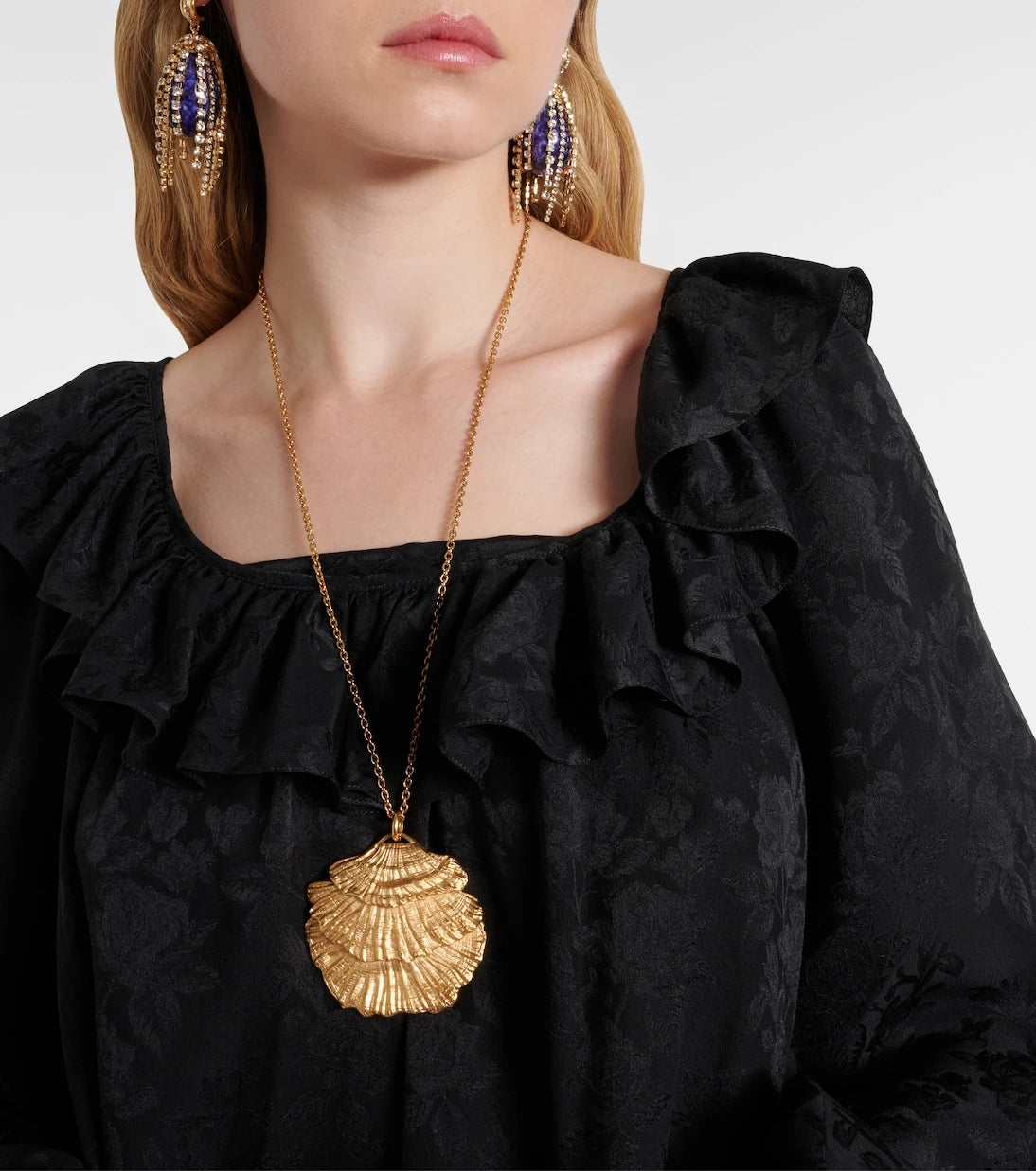 Chloé - Ruffled jacquard silk minidress