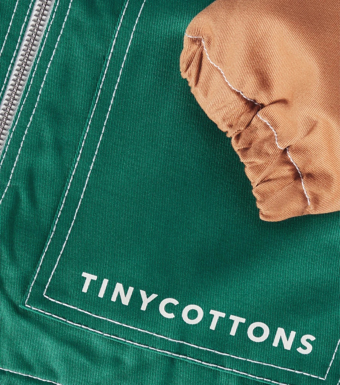 Tinycottons - Colorblocked cotton twill jacket