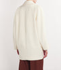 White Wool-Cashmere Rebus Coat