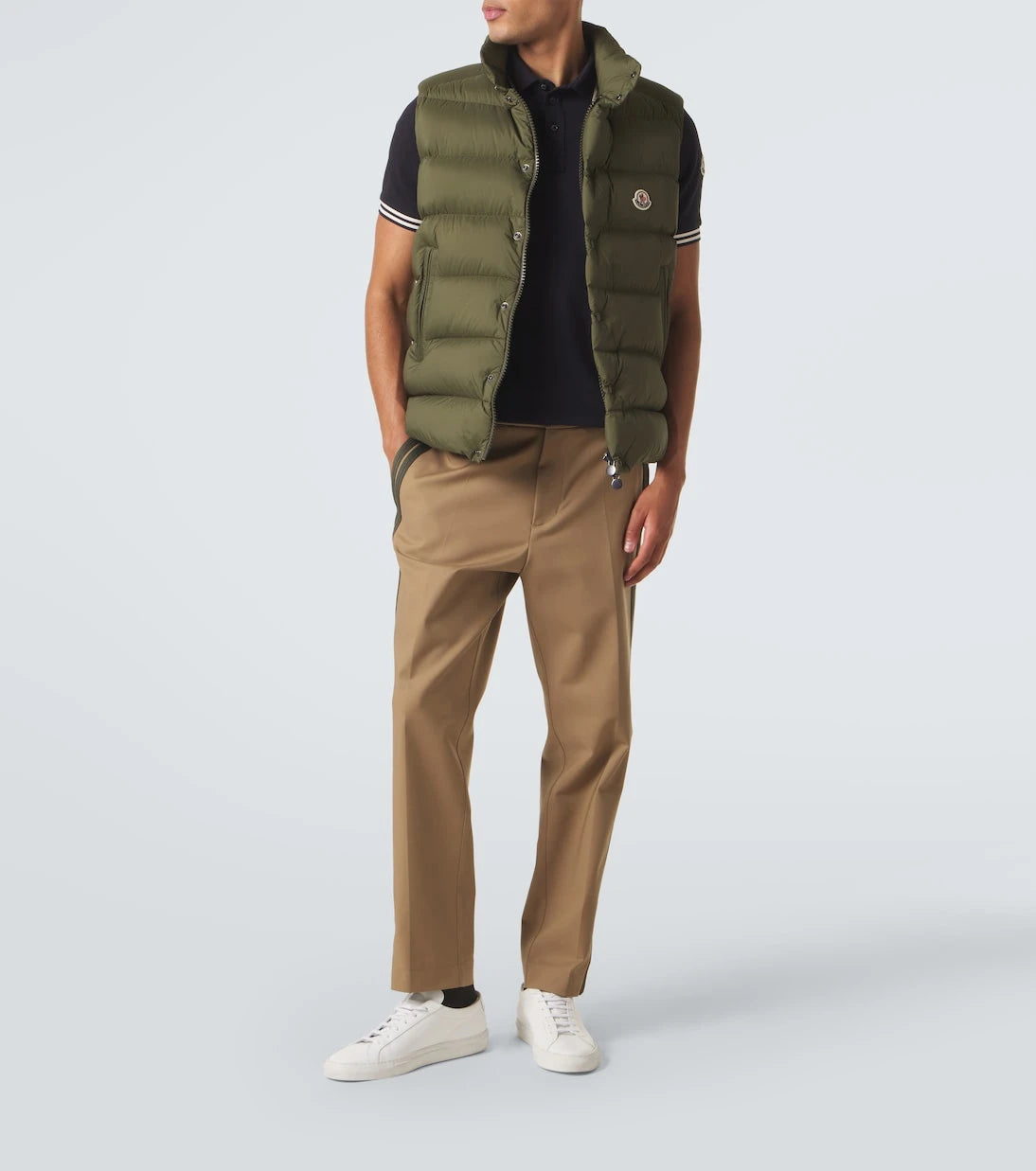 Moncler - Cotton piqué polo shirt