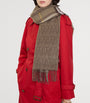 Cashmere Reversible B Shield Scarf