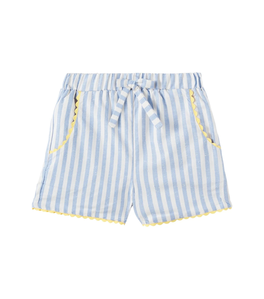 La Coqueta - Miranda striped cotton shorts