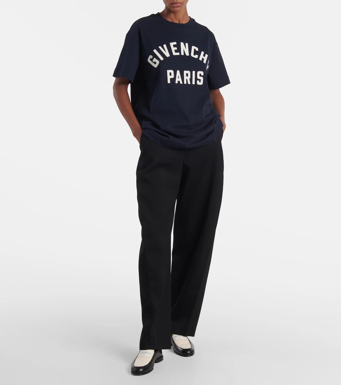 Givenchy - Paris logo cotton jersey T-shirt