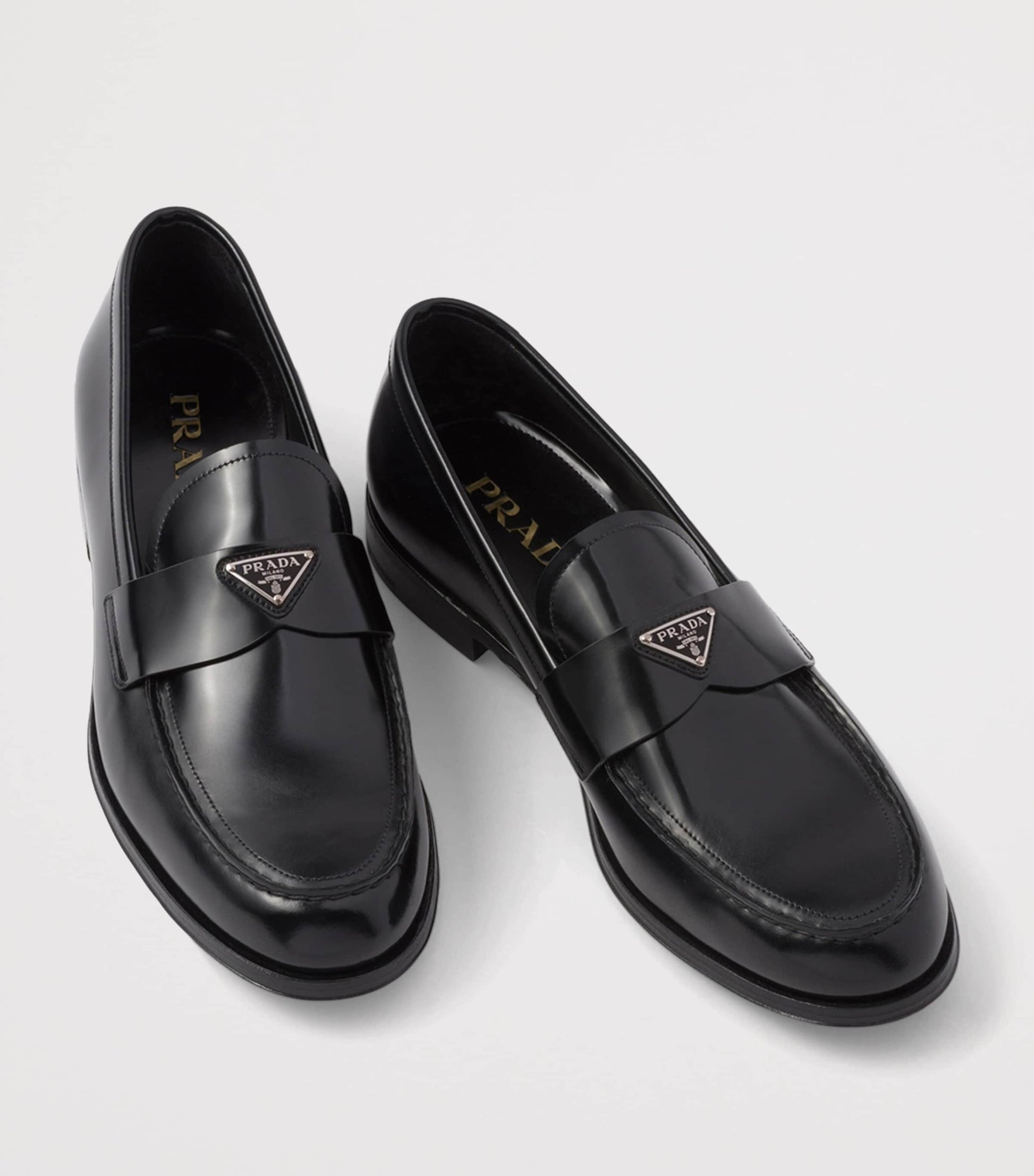 Brushed Leather Loafers