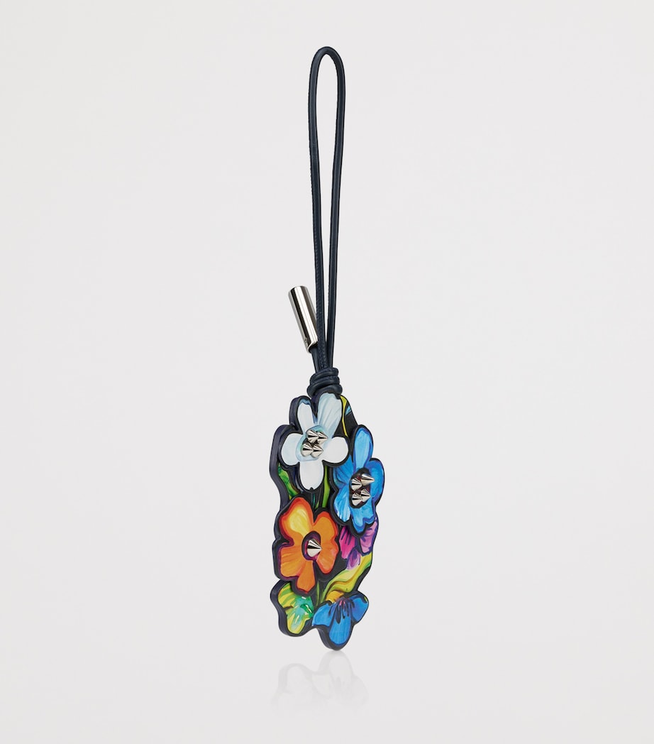 Christian Louboutin Multi Leather Flower Bag Charm